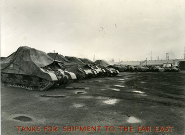 Tanks for shipment to the Far East