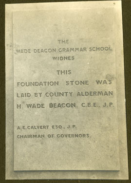 Wade Deacon Grammar School, Widnes.