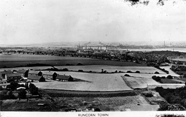 Runcorn: View of the bridges 1950s