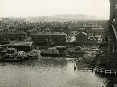 View from Widnes Runcorn railway bridge