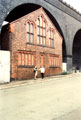 Runcorn, Ashbridge Street, Bill Price and Anne Mackey in front of the Runcorn Spiritualist Church