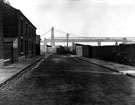 Runcorn, Mersey Road, railway bridge and transporter bridge, 1900s