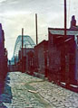 West Bank, view of back entries in Mersey Road