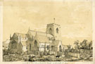 North East view of Farnworth Church, restored 1855