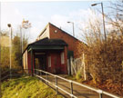 Runcorn East station, ticket office looking SW